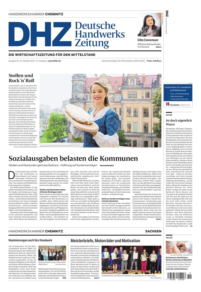 Hauptausgabe DHZ Chemnitz