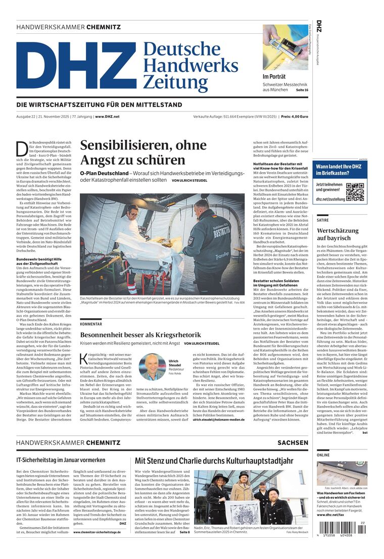 Hauptausgabe DHZ Chemnitz