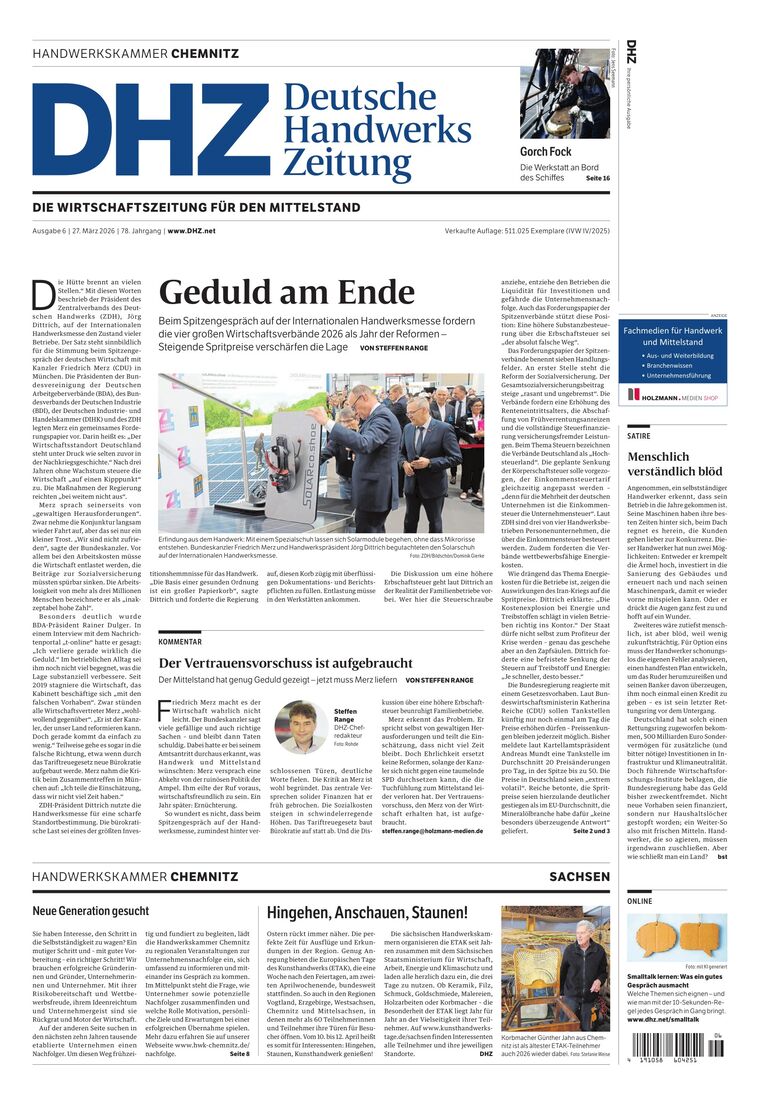 Hauptausgabe DHZ Chemnitz